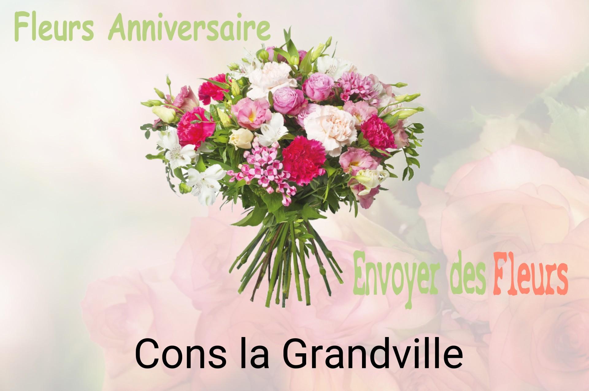 Bouquet de fleurs d’anniversaire livré à Cons-la-Grandville